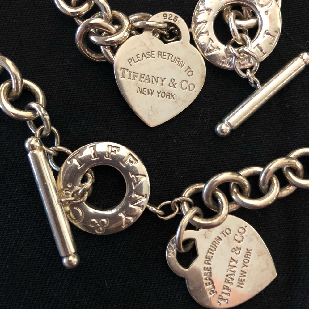 Tiffany & Co toggle necklace and bracelet set